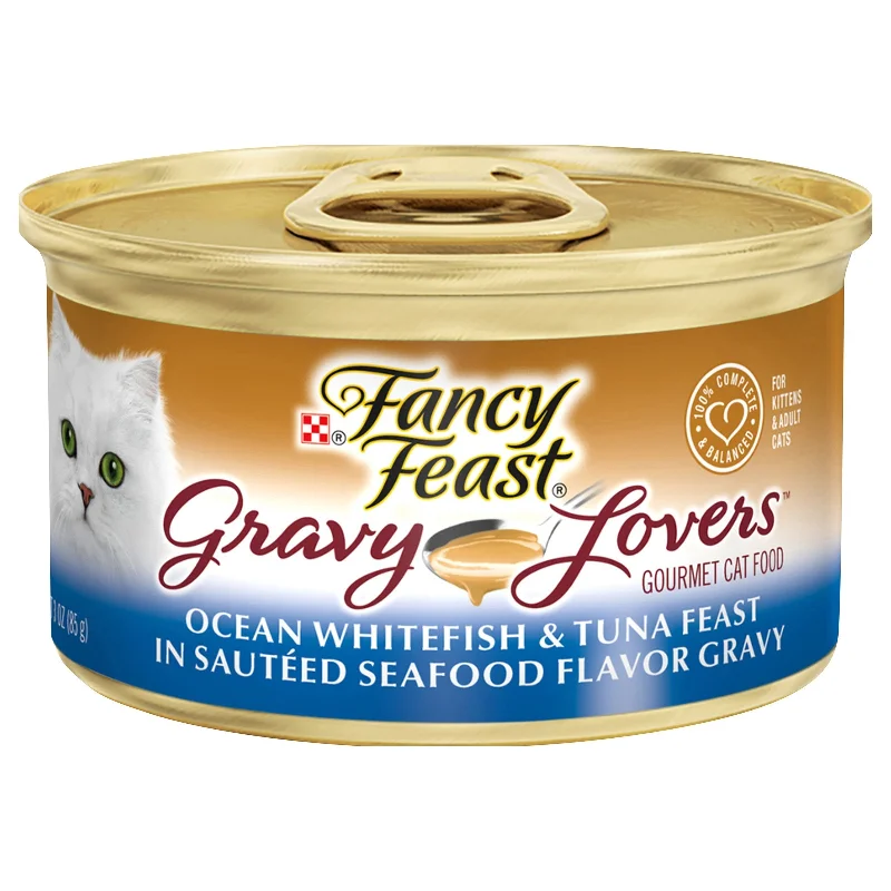 Fancy Feast Gravy Lovers Ocean Whitefish & Tuna Feast - 3 OZ 24 Pack