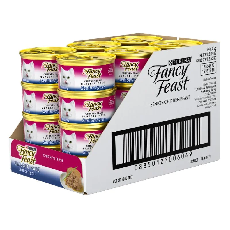 Fancy Feast Classic Pate Senior Chicken Feast Gourmet 24X85g