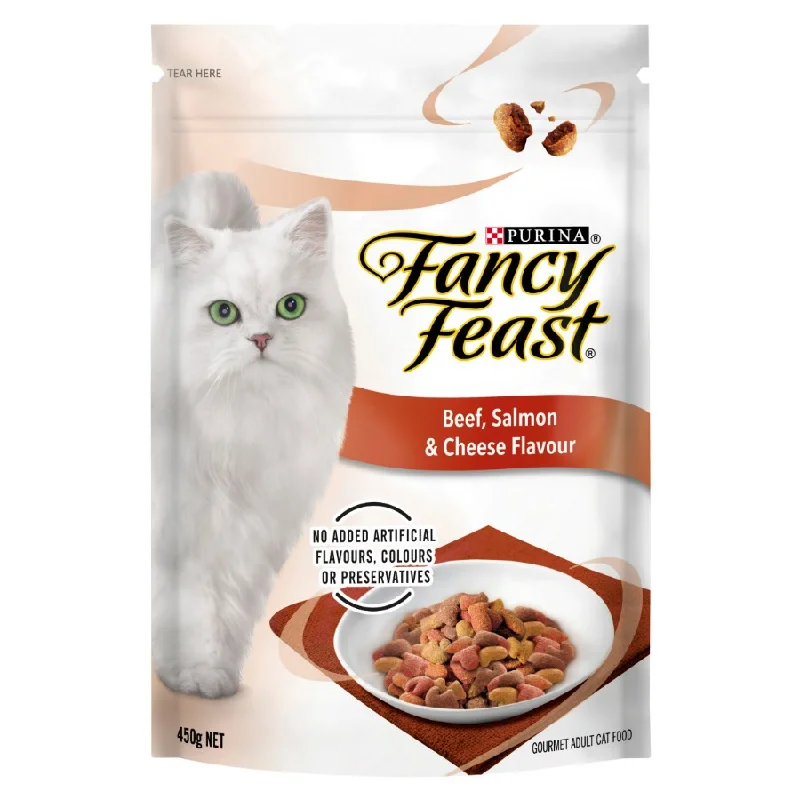 Fancy Feast Dry Beef Salmon Cheese 450g