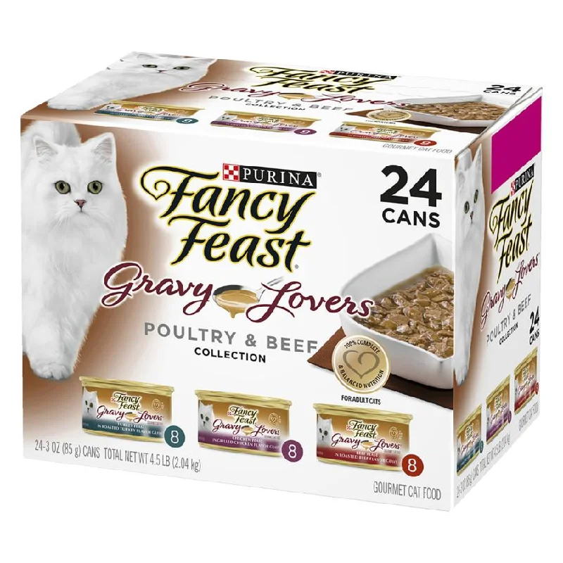 Fancy Feast Gravy Lovers Poultry Beef 24X85g