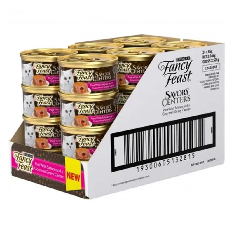 Fancy Feast Savory Centers Salmon Pate 24X85g