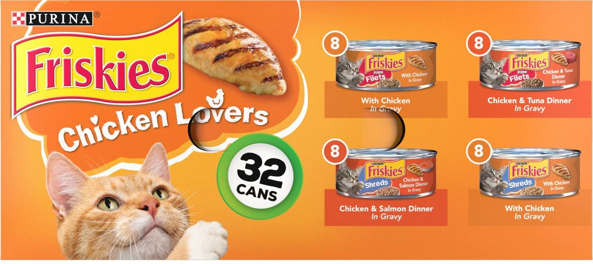 FRISKIES CHICKEN LOVER VARIETY PACK 5.5z 32CT