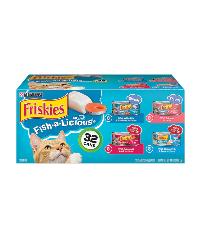 FRISKIES FISHALICIOUS VARIETY 5.5z 32CT