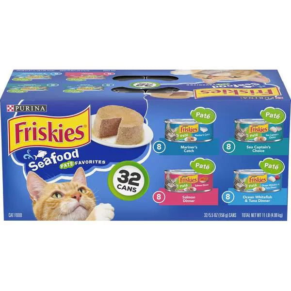 FRISKIES SEAFOOD VARIETY 5.5z  32CT