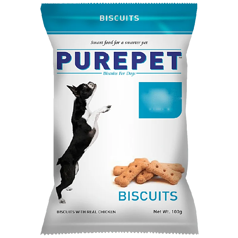 Purepet Milk Flavour Real Chicken Biscuits, Dog Treats