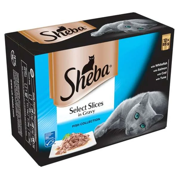 Sheba Select Slices Fish Collection In Gravy 12 x 85g