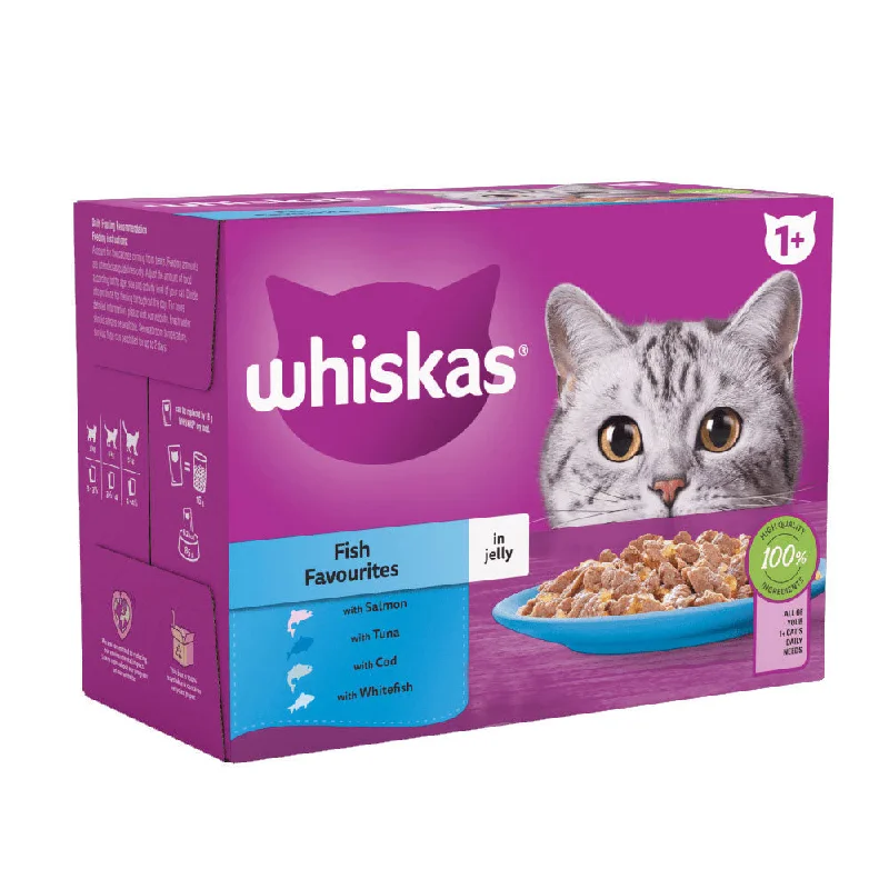 Whiskas Pouch 1+ Fish Favourites In Jelly 80x85g