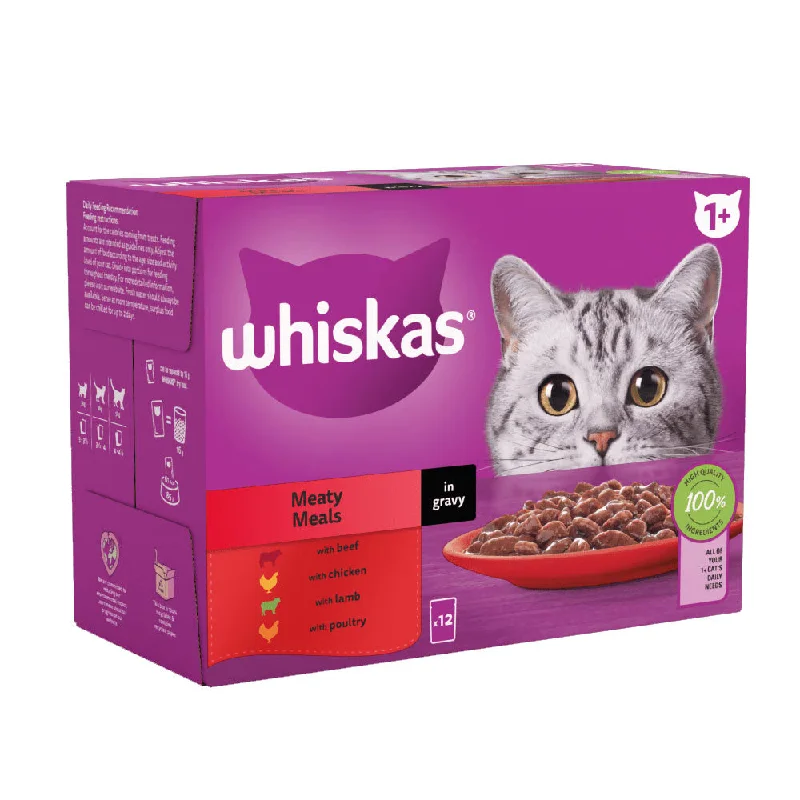 Whiskas Pouch 1+ Meaty Meals In Gravy 80x85g