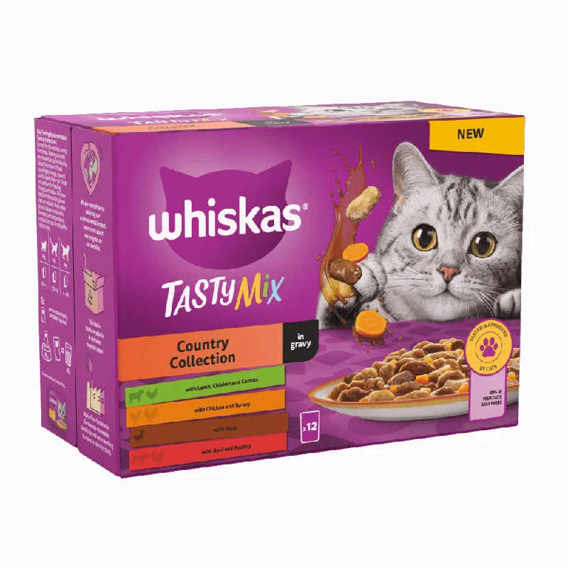 Whiskas Pouch 1+ Tasty Mix Country Collection In Gravy 12x85g