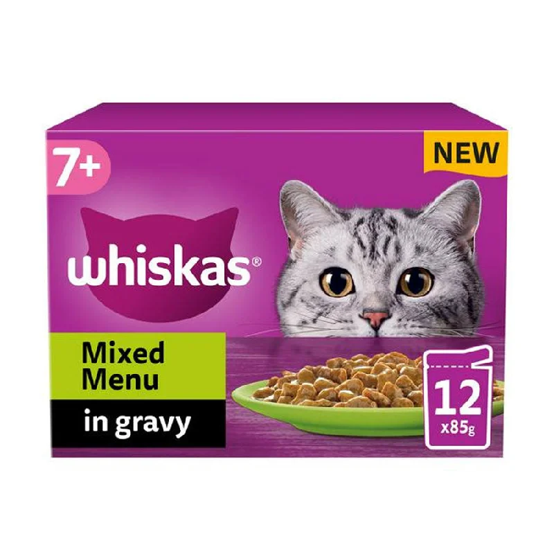 Whiskas Pouch 7+ Mixed Menu In Gravy 12x85g