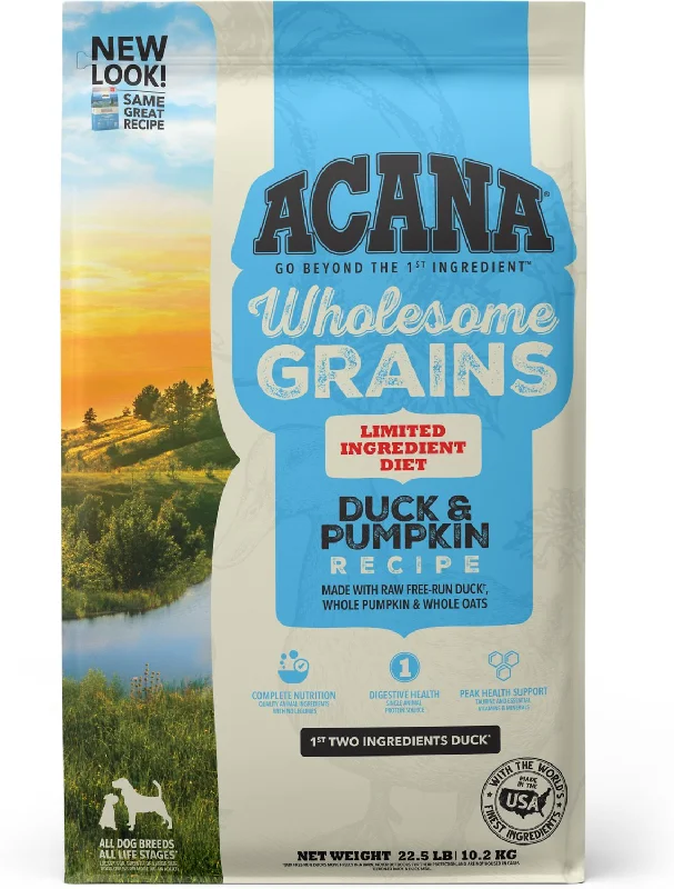 Acana Wholesome Grains Duck and Pumpkin Recipe Dry Dog Food