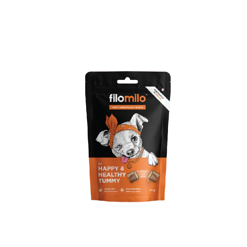 Filomilo Dog Functional Filled Treats - Happy & Healthy Tummy