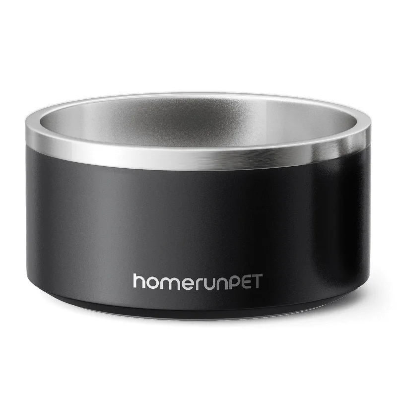 HomeRunPet Dog Food Water Insulated Stainless Steel Bowl