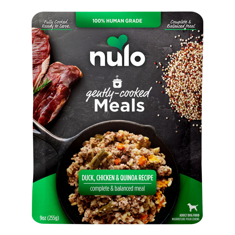 Nulo Gently-Cooked Meals DUCK, CHICKEN, & QUINOA Dog Food Pouches