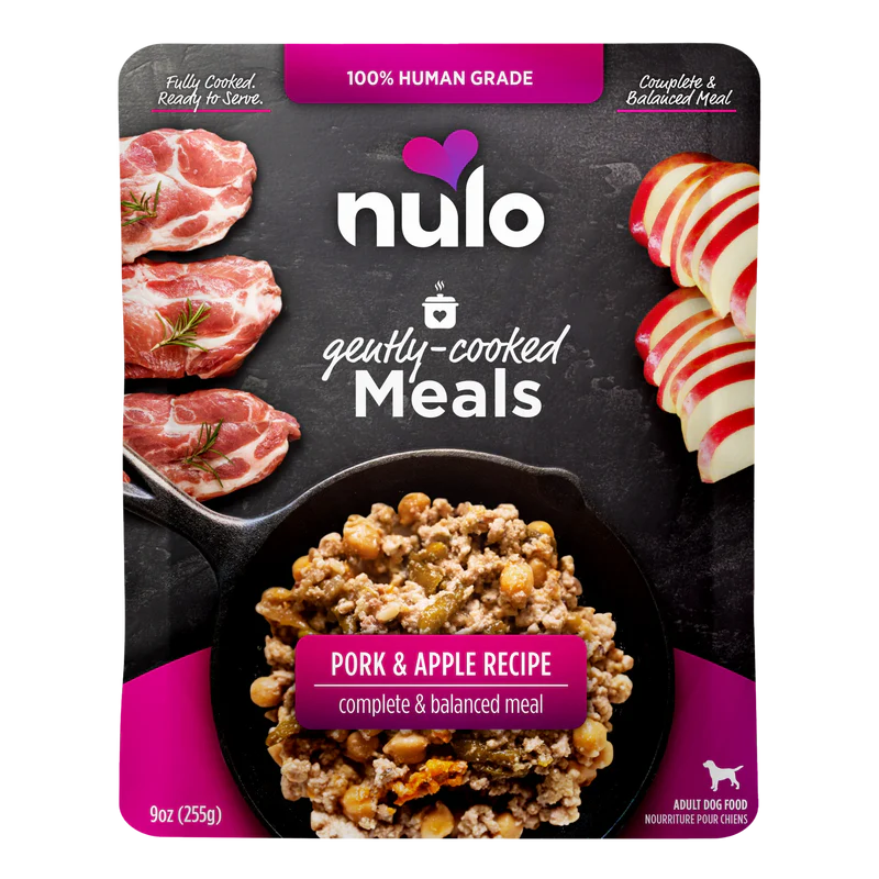 Nulo Gently-Cooked Meals PORK & APPLE Dog Food Pouches