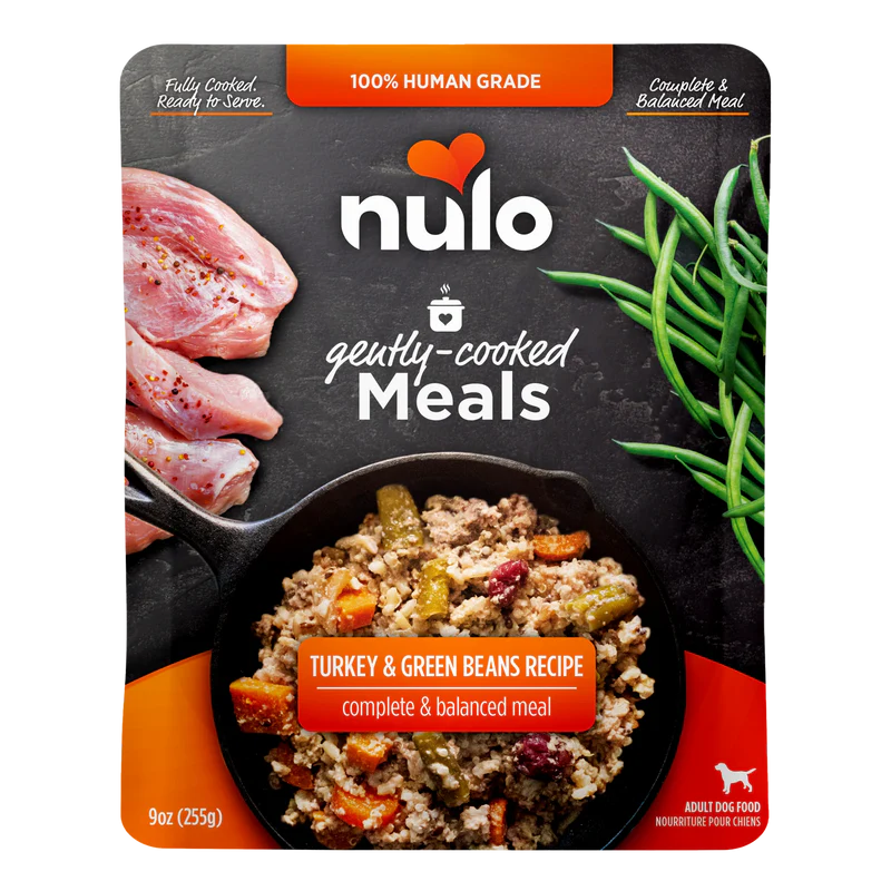 Nulo Gently-Cooked Meals TURKEY & GREEN BEAN Dog Food Pouches