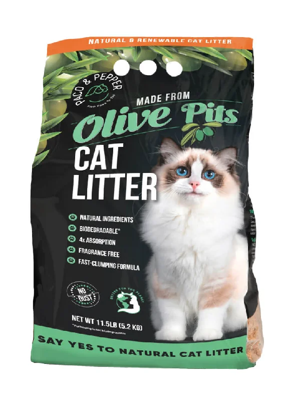 Paco & Pepper Olive Pitts Cat Litter 11.5lbs