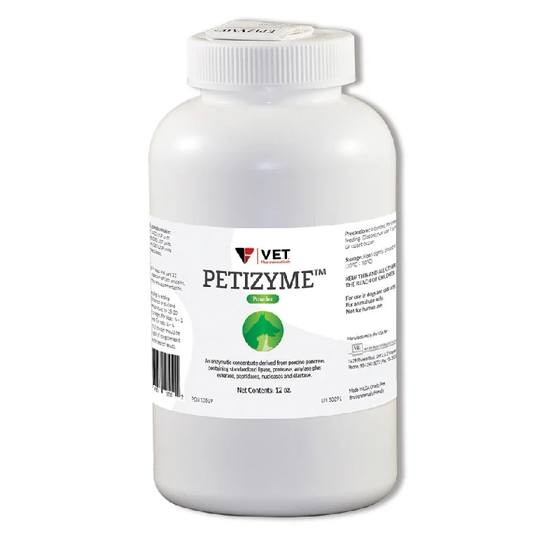 PETIZYME Digestive Aid Powder for Dogs and Cats, 12 oz