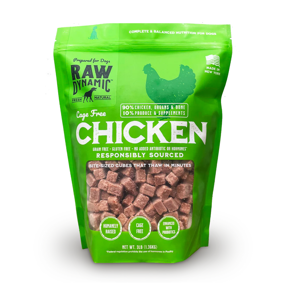 Raw Dynamic Frozen Chicken Dog Food