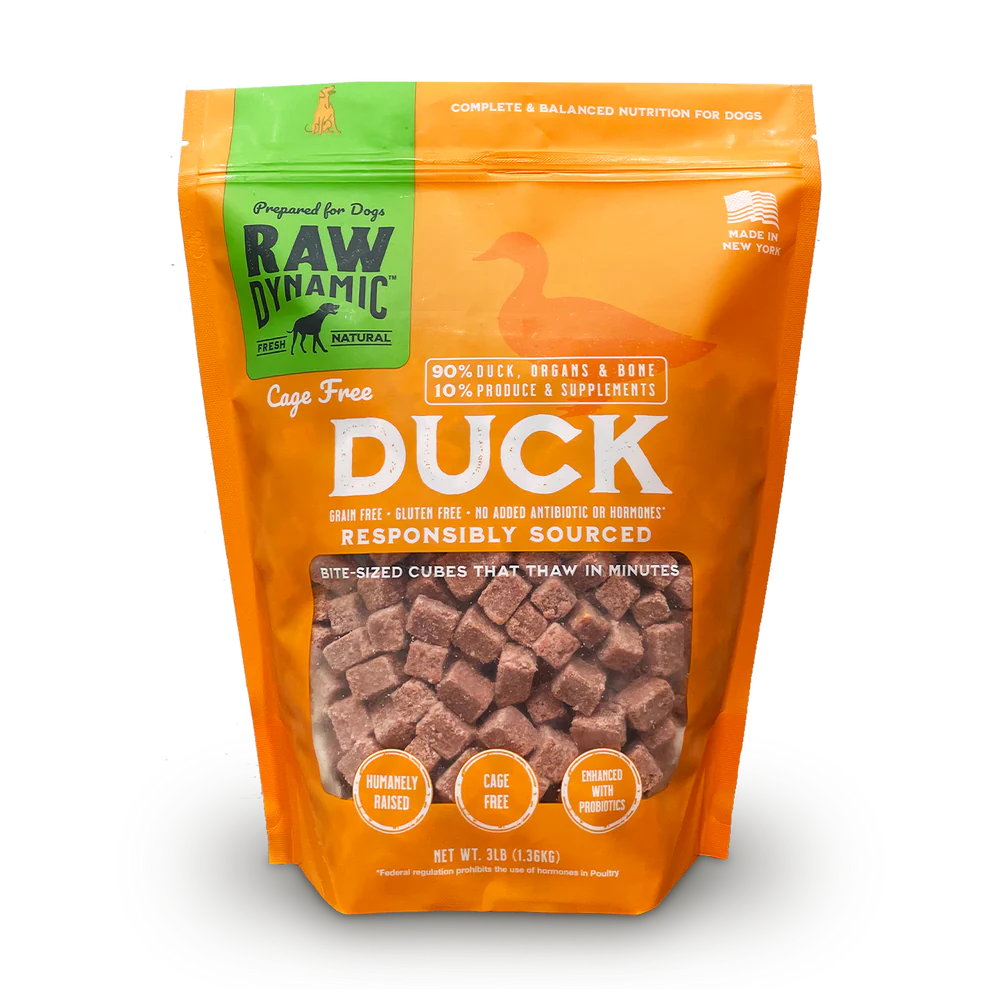 Raw Dynamic Frozen Duck Dog Food