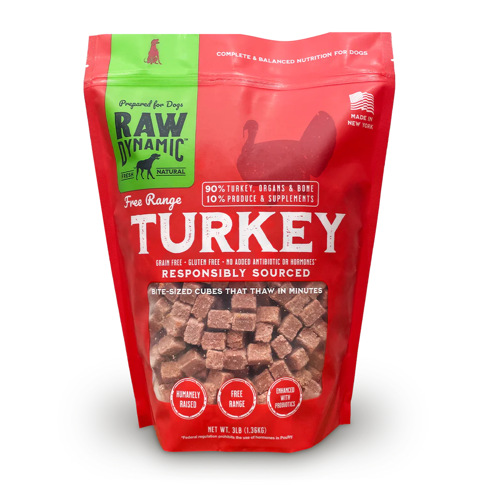 Raw Dynamic Frozen Turkey Dog Food