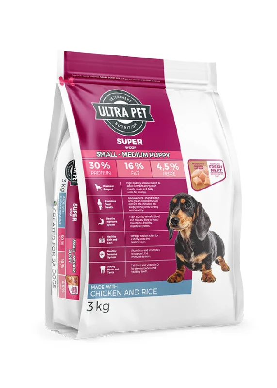 Ultra Dog Superwoof Chicken and Rice Small Puppy Dog Food (select size for price)