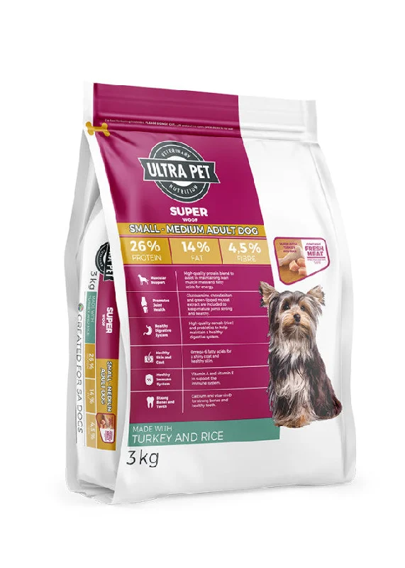 Ultra Dog Superwoof Turkey and Rice Small-Medium Adult Dog Food (select size for price) (select size for price)