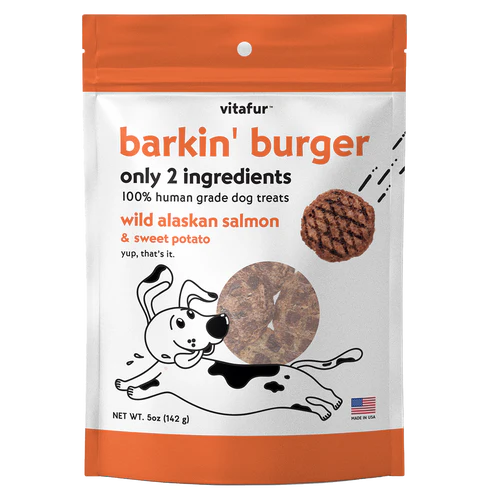 VitaFur Barkin Burger Alaskan Salmon & Sweet Potato 5oz