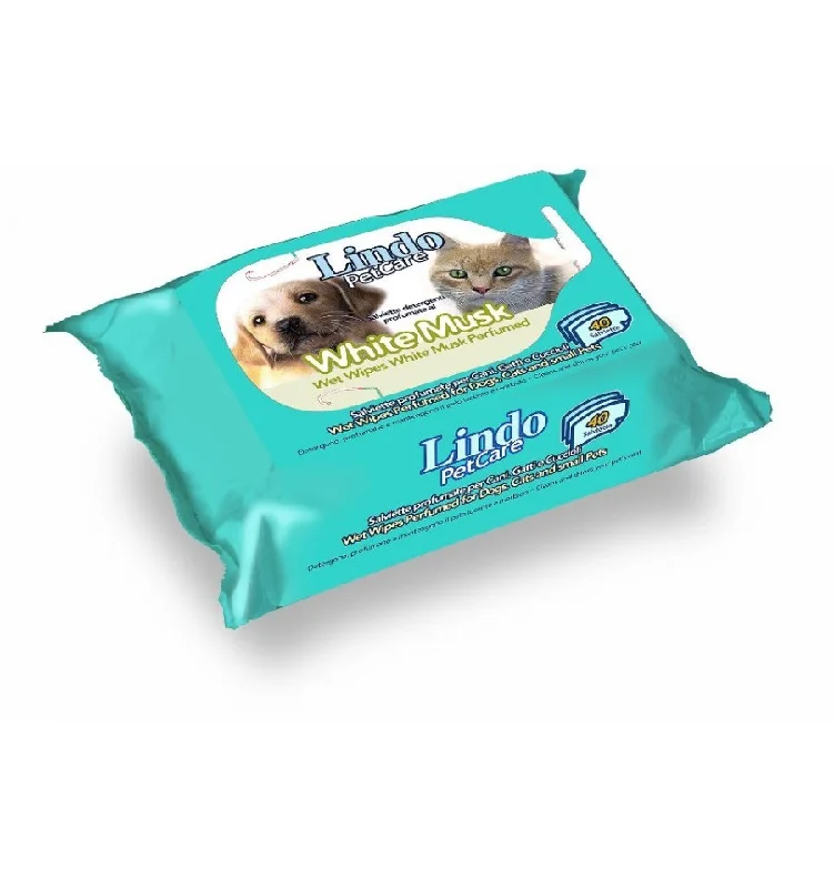 Lindocat Scented Pet Wipes 40 sheets