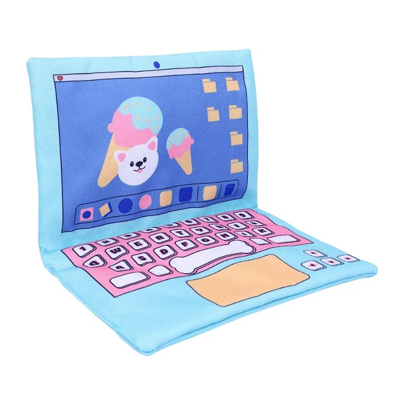 Plush Dog Toy - Pooch Academy - Laptop