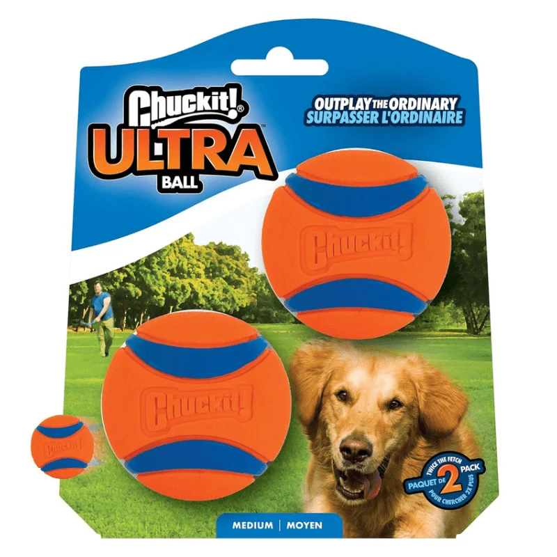 Dog Toy - ULTRA BALL - Medium, pack of 2