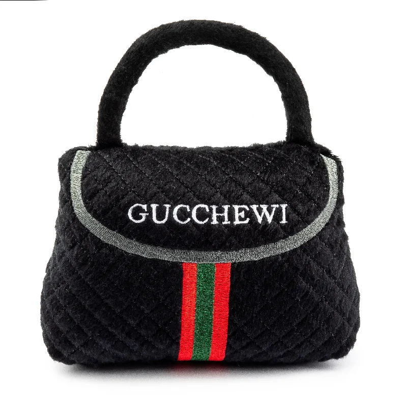 Gucchewi Striped Dog Purse