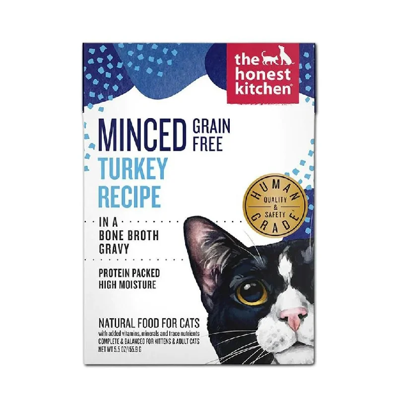 Grain Free Minced Turkey in Bone Broth for Cats 12 x 5.5oz