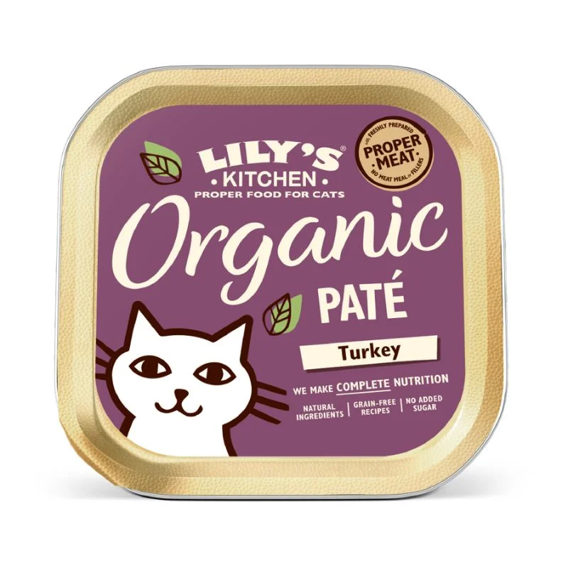 Lily's Kitchen - Wet Food For Cats - Organic Turkey Paté 85g