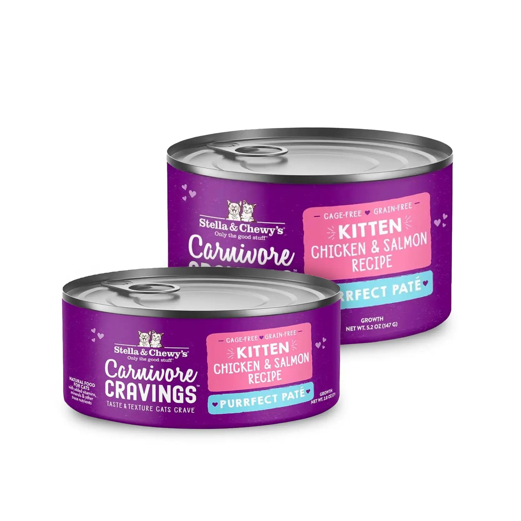 Stella & Chewy's - Carnivore Cravings Purrfect Pate Kitten Wet Food - Chicken & Salmon Recipe