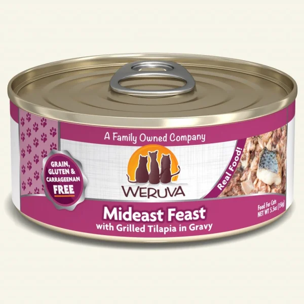 Weruva Mideast Feast with Grilled Tilapia in Gravy 24 x 5.5oz Cans