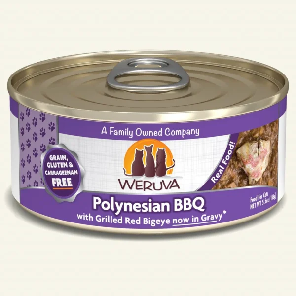 Weruva Mideast Polynesian BBQ with Grilled Red Bigeye in Gravy 24 x 5.5oz Cans