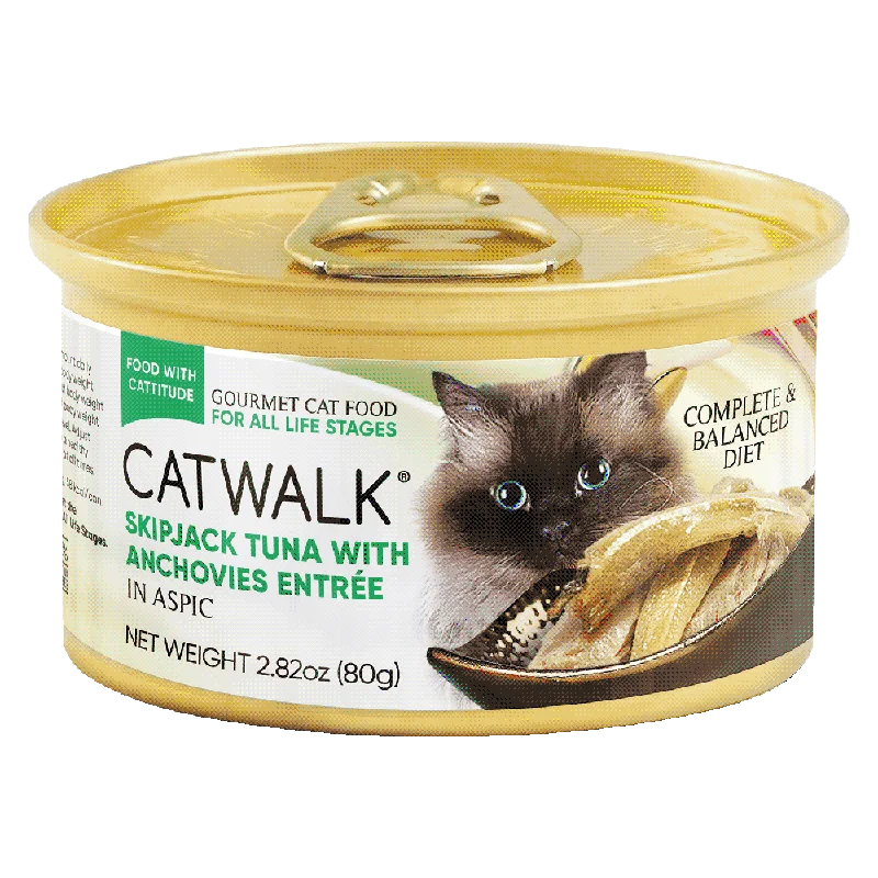 Catwalk Cat Skipjack Tuna with Anchovies Entree in Aspic 80g