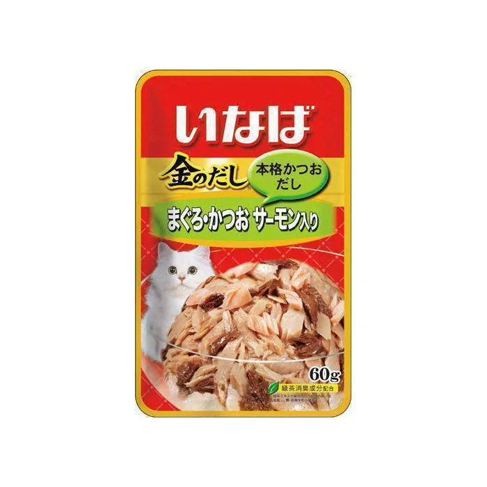 Ciao Cat Golden Stock Pouch - Tuna with Salmon 60g (IC-23)