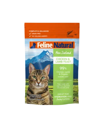 Feline Natural Chicken & Lamb Feast Pouches (85g)