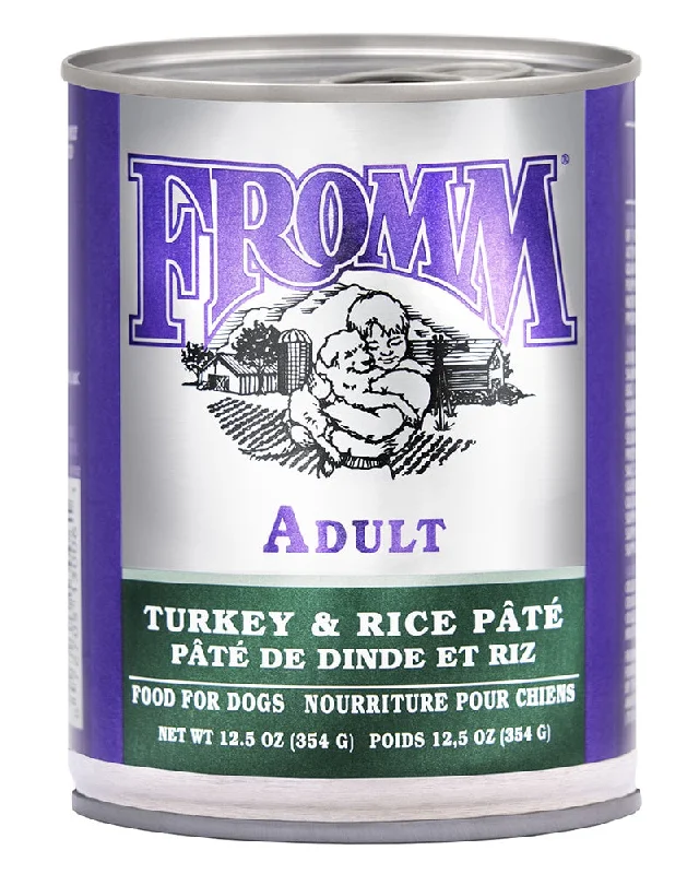 Fromm Classic Adult Turkey & Rice Pate Wet Dog Food 12oz