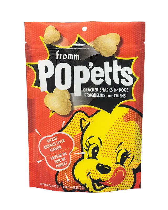 Fromm Popetts Kickin' Chicken Liver Dog Treats 6oz