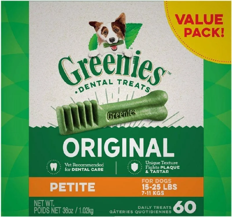 Greenies Petite Dental Dog Treats - 60 count