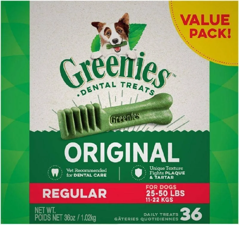 Greenies Regular Dental Dog Treats - 36 count