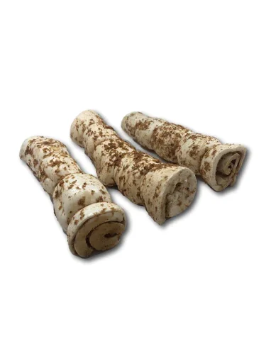 Krijon Rolled Beef Cheek with Bully Dust Dog Chew 10-12"