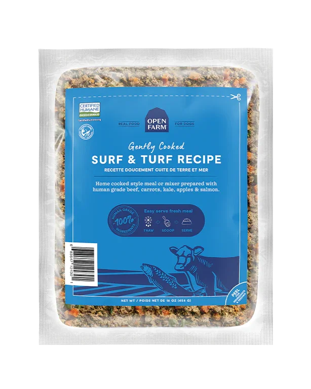 Open Farm Gently Cooked Surf & Turf Dog Food 6lb