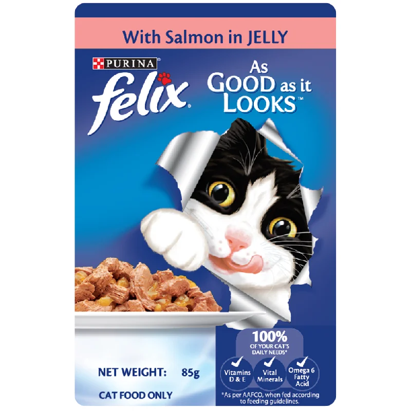 Purina Cat Felix Salmon in Jelly 85g