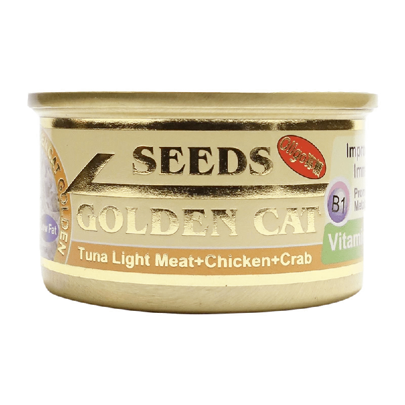 Seeds Golden Cat Tuna + Chicken + Crab 80g