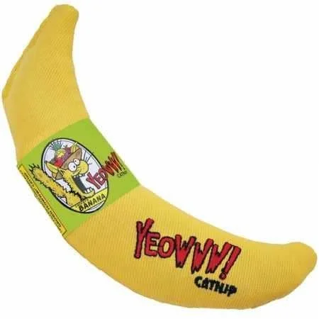 Yeowww! Catnip Toy YELLOW BANANA